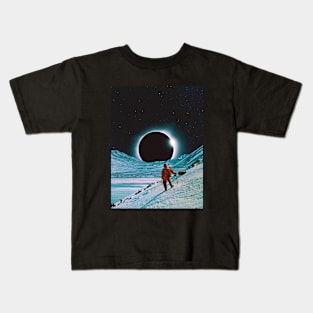 The Explorer - Space Collage, Retro Futurism, Sci-Fi Kids T-Shirt